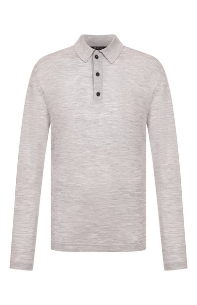 Мужское поло из шерсти и шелка KNT, арт. UMM066703