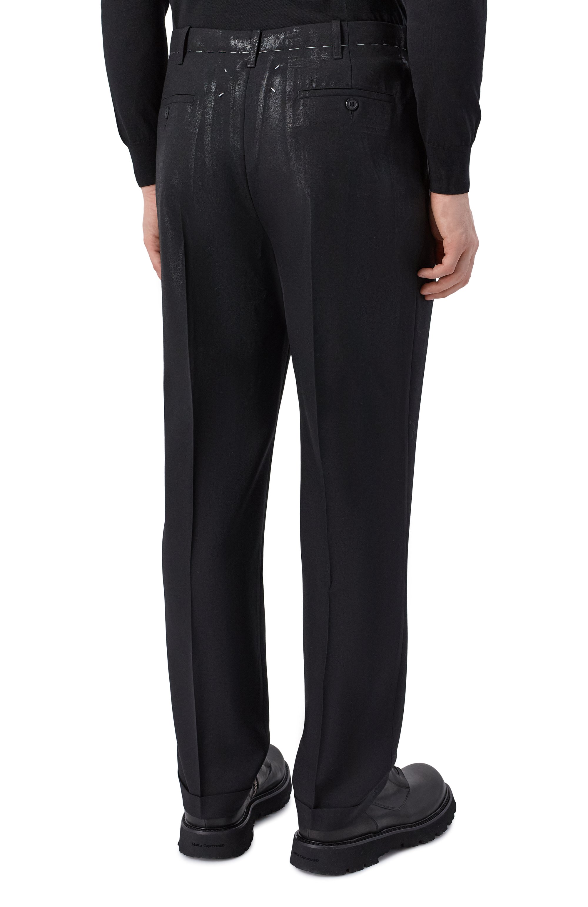 Шерстяные брюки MAISON MARGIELA, арт. S50KA0702/M35745, фото 4