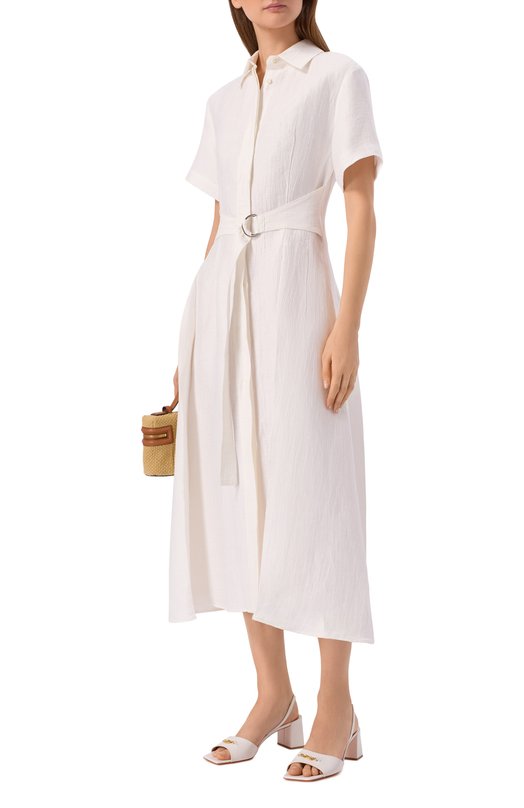 Кожаные босоножки Santoni WHPG72055HA2NWLN Белый  WHPG72055HA2NWLN Фото 3