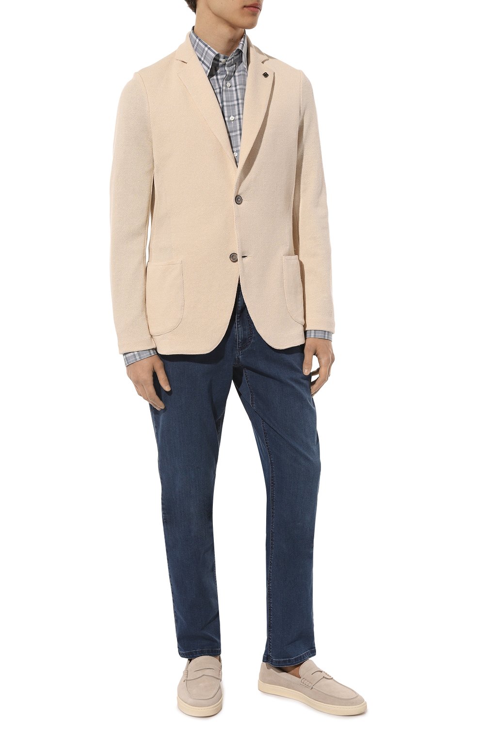 Рубашка из хлопка и льна ZILLI, арт. MFZ-4270-8619/0001, фото 2