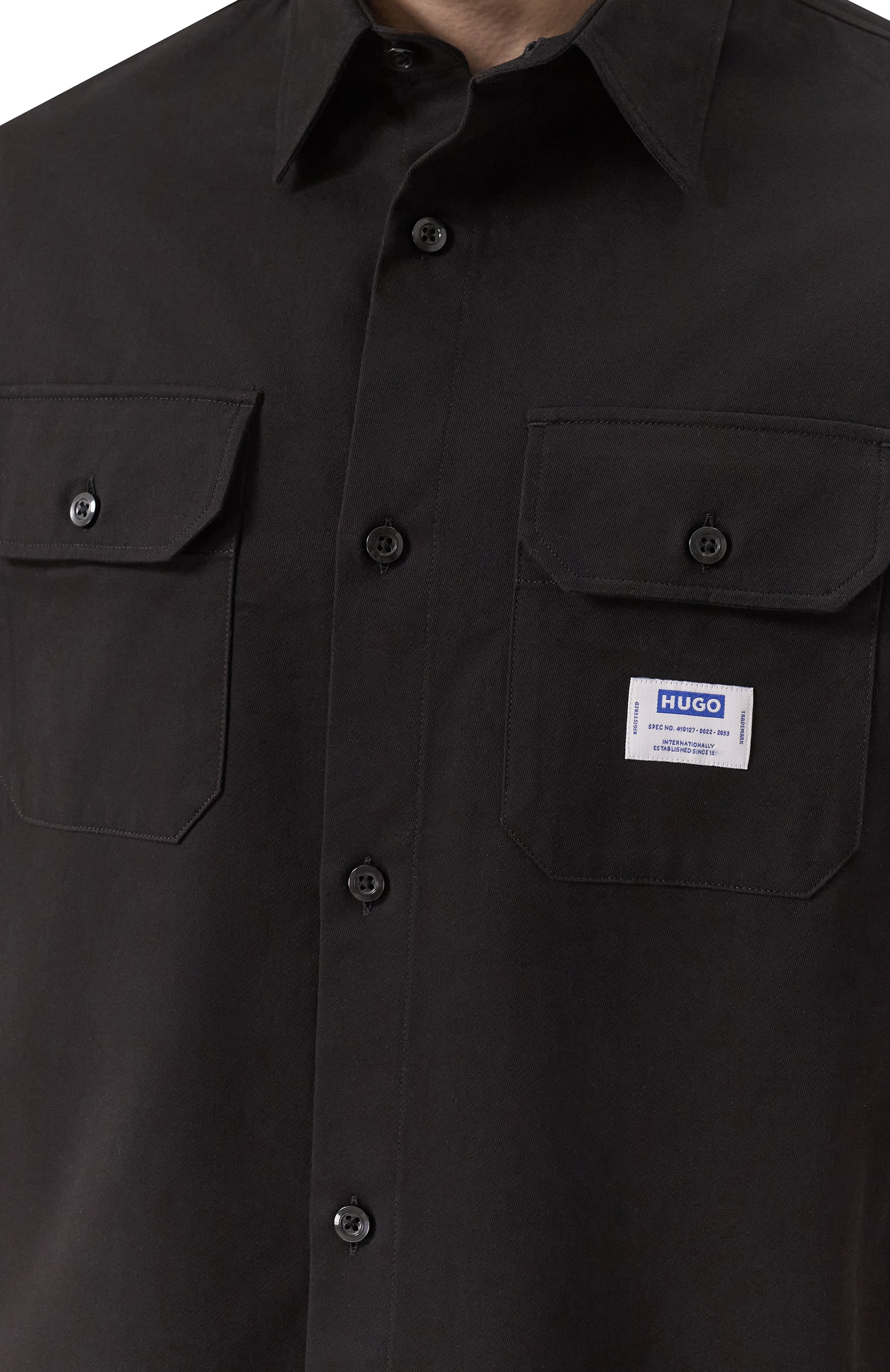 Хлопковая рубашка HUGO BLUE, арт. 50517871, фото 5