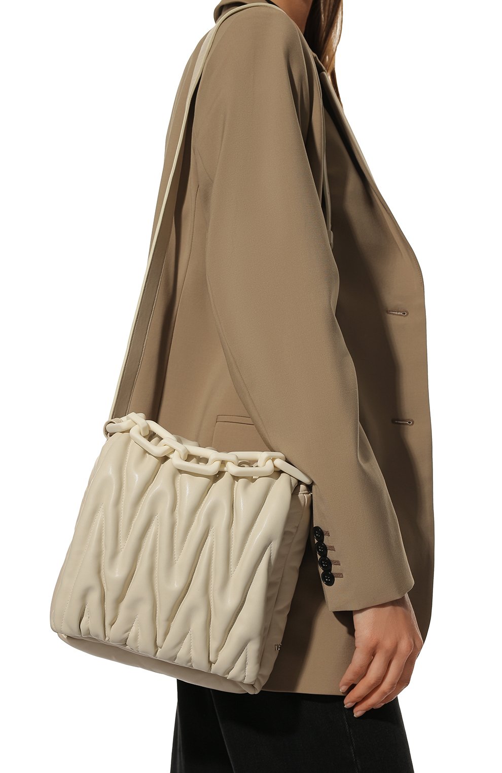 Сумка sanira VIC MATIE молочного цвета по цене 45950 руб., арт. 1B0194T_999BC5BM22, фото 2 Сумка sanira VIC MATIE, арт. 1B0194T_999BC5BM22, фото 2