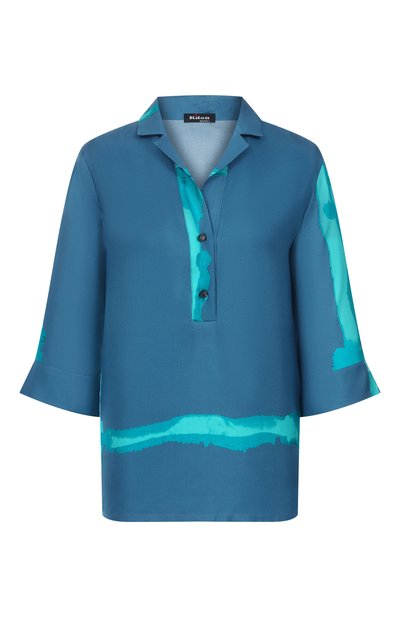 Женская шелковая блузка KITON, арт. D51411K0999G02