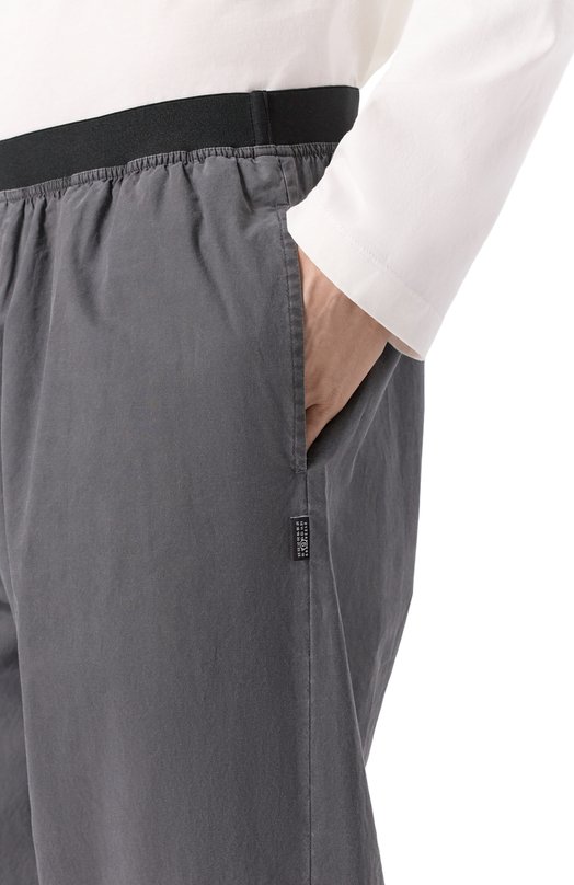 Хлопковые брюки MM6 SH0KA0064/M35741 Серый  SH0KA0064/M35741 Фото 5