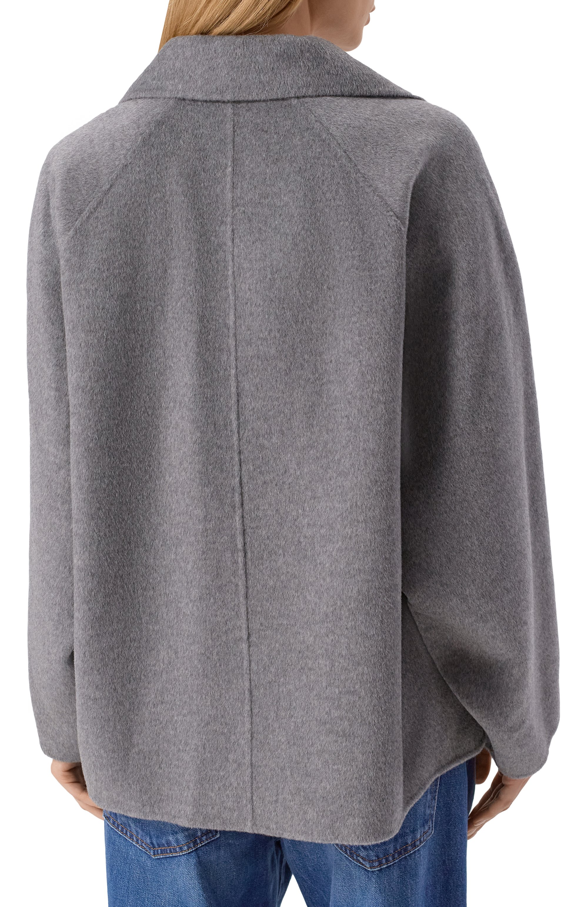 Полупальто из шерсти и кашемира MAX MARA STUDIO, арт. GUINEA, фото 4