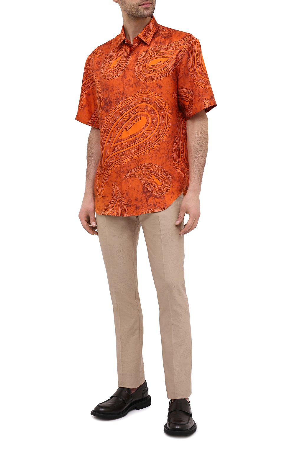 Шелковая рубашка BERLUTI, арт. R19HCS35-001, фото 2