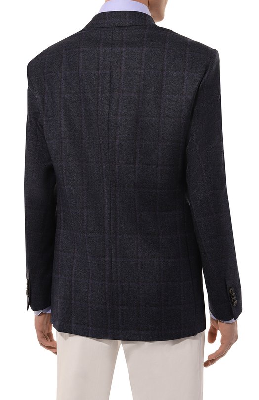Шерстяной пиджак Corneliani 946008-9416454 Синий  946008-9416454 Фото 6