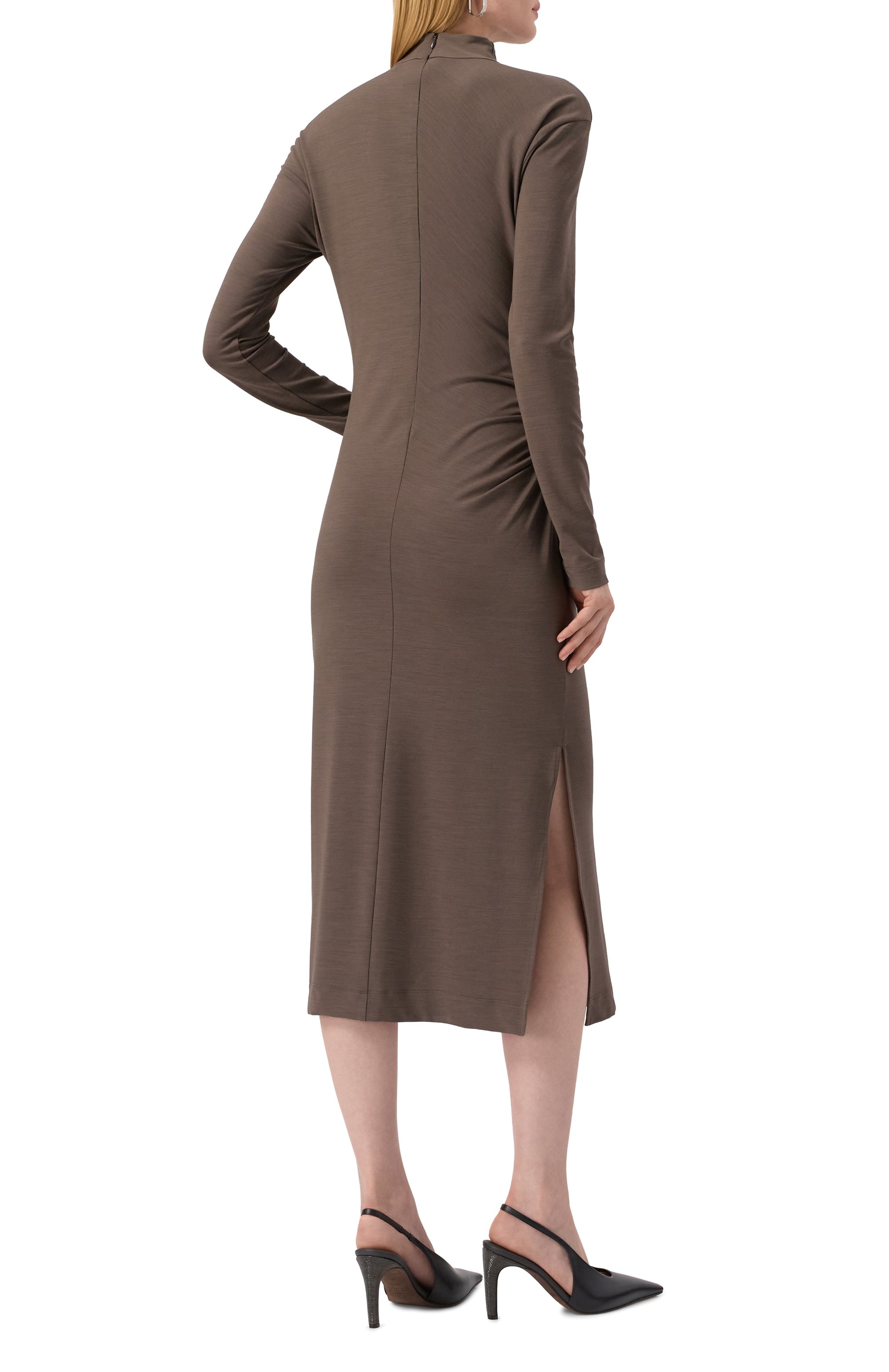 Платье из вискозы и шерсти BRUNELLO CUCINELLI, арт. MP929AFK41, фото 4