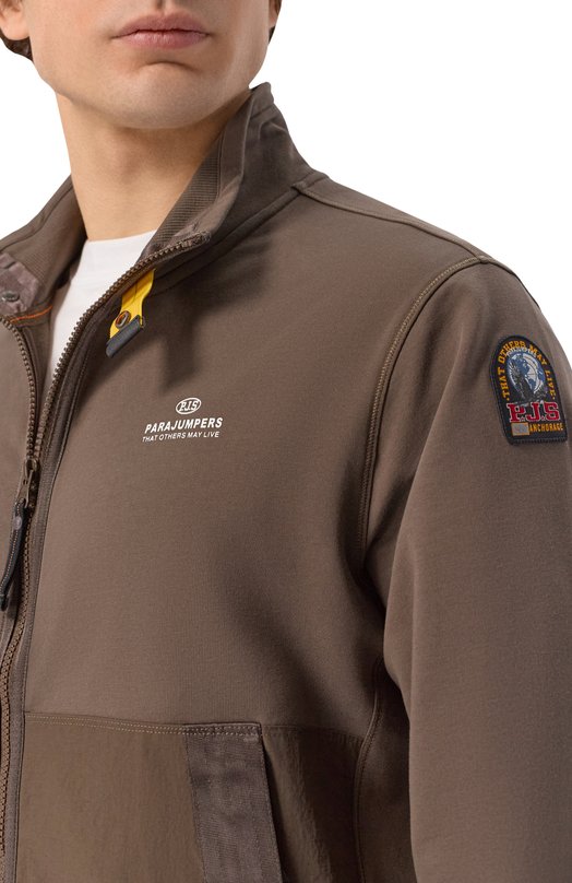 Хлопковая толстовка Parajumpers 26SM-PM FLR E02 Коричневый  26SM-PM FLR E02 Фото 5