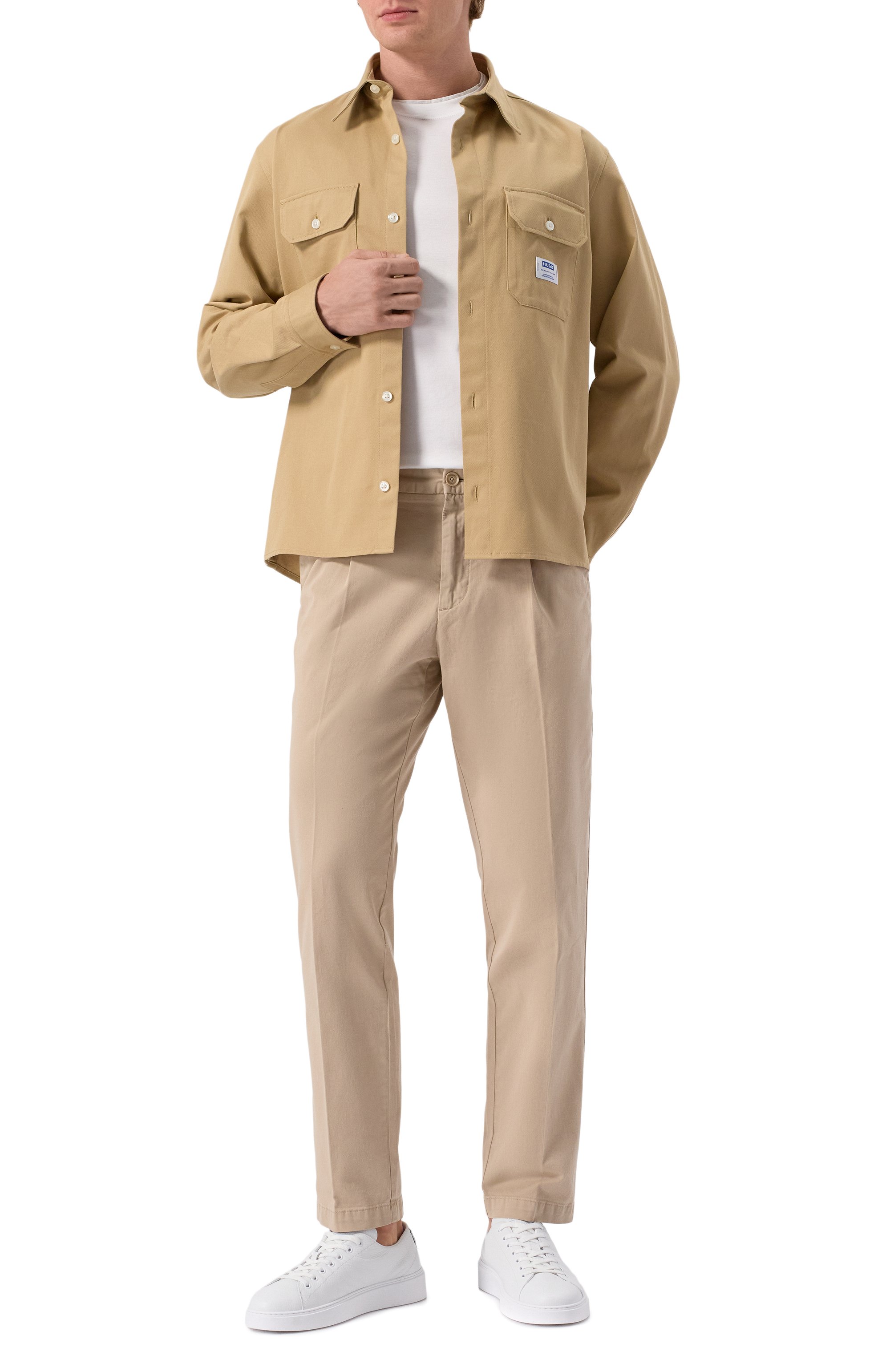 Хлопковая рубашка HUGO BLUE, арт. 50520001, фото 2