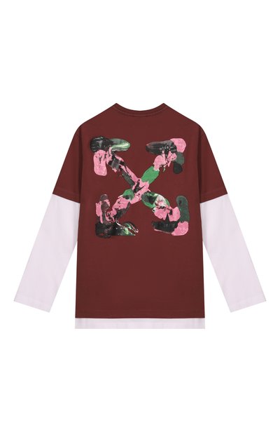 Хлопковый лонгслив OFF-WHITE, арт. 0GAB00CF26JER0016, фото 2