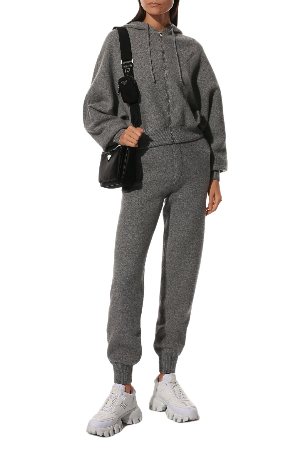 Кашемировые джоггеры PRADA, арт. 22221-1YMG-F0031-211, фото 2