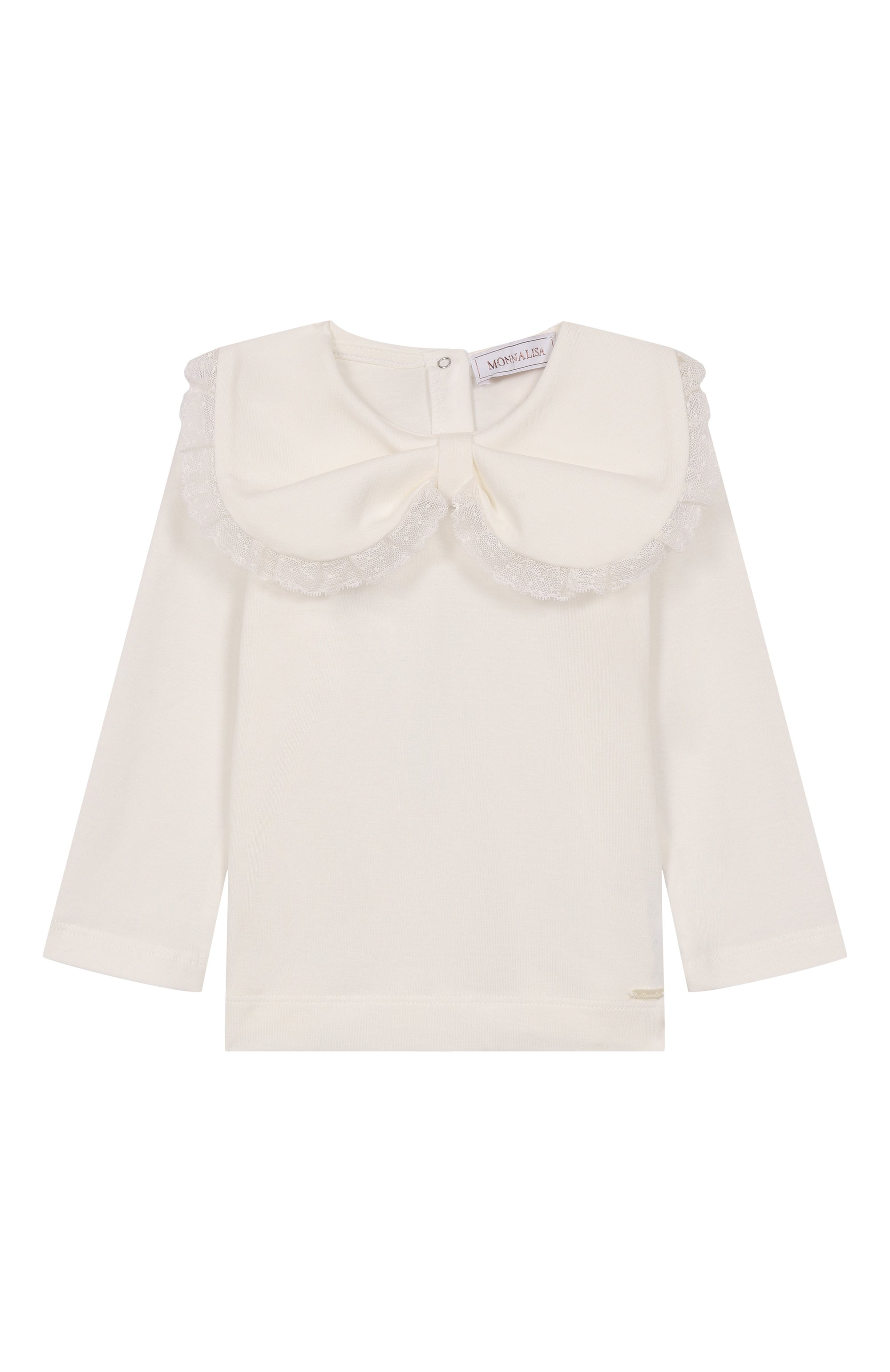 Хлопковый лонгслив MONNALISA, арт. 31F603, фото 1