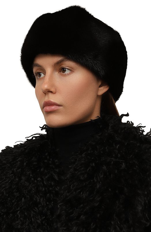 Меховая шапка Татти из норки FurLand 0163500140203300811 Коричневый  0163500140203300811 Фото 2