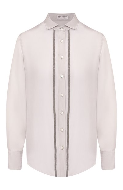 Женская шелковая рубашка BRUNELLO CUCINELLI, арт. MA929NT536