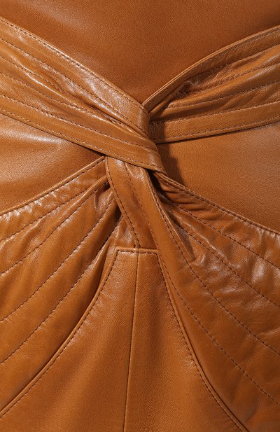 Кожаная юбка ISABEL MARANT бежевого цвета по цене 223000 руб., арт. JU1022-19A003I/CHAZ, фото 5 Кожаная юбка ISABEL MARANT, арт. JU1022-19A003I/CHAZ, фото 5