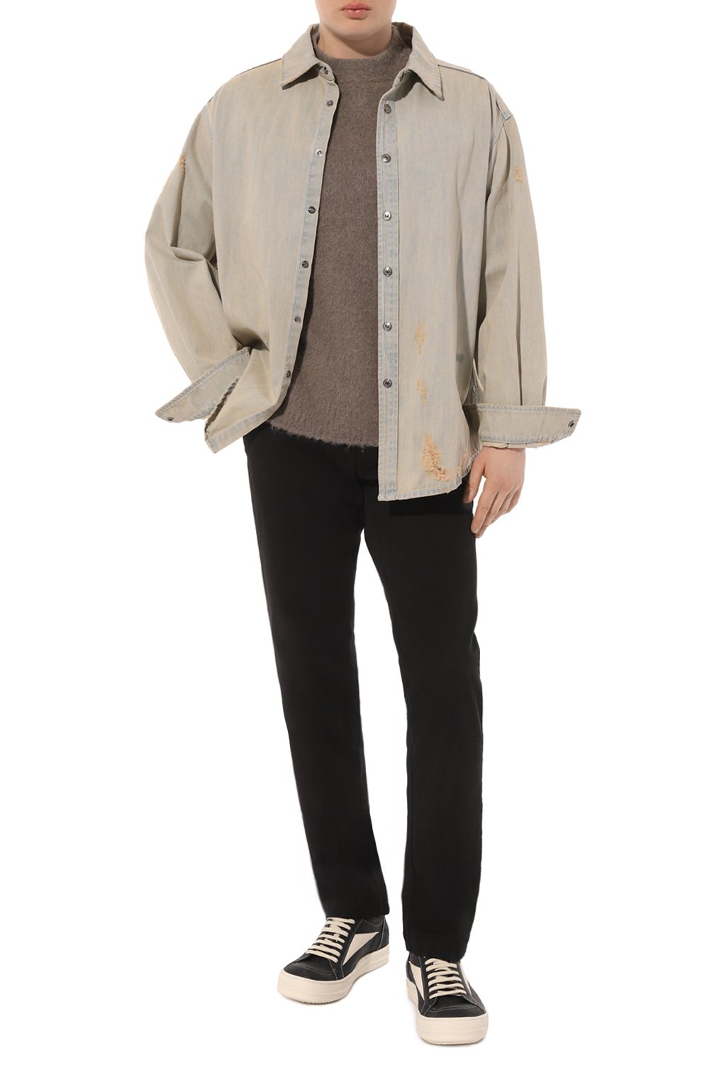 Кожаные кеды lido vintage RICK OWENS, арт. RU01D3897/LBKLC0, фото 2