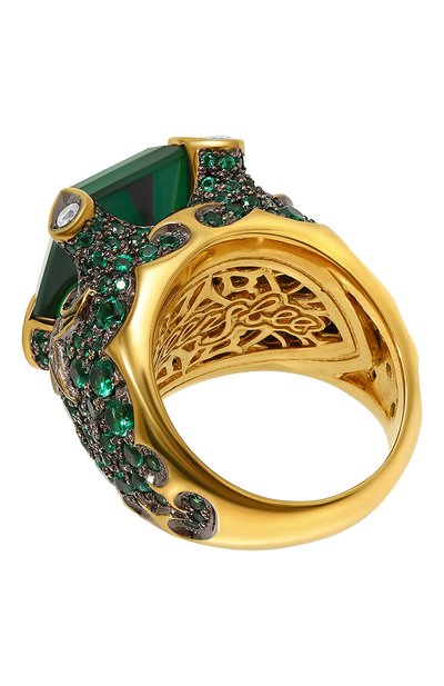 Кольцо emerald flower QUEENSBEE, арт. 102181, фото 3