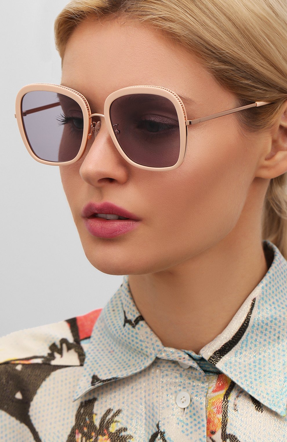 Солнцезащитные очки STELLA MCCARTNEY бежевого цвета по цене 35400 руб., арт. SC0206 004, фото 2 Солнцезащитные очки STELLA MCCARTNEY, арт. SC0206 004, фото 2