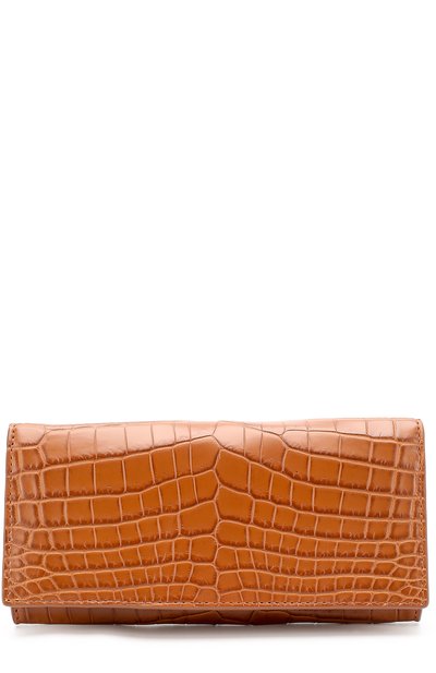 Мужской портмоне из кожи крокодила с отделен�иями для кредитных карт BOTTEGA VENETA, арт. 120697/V9023