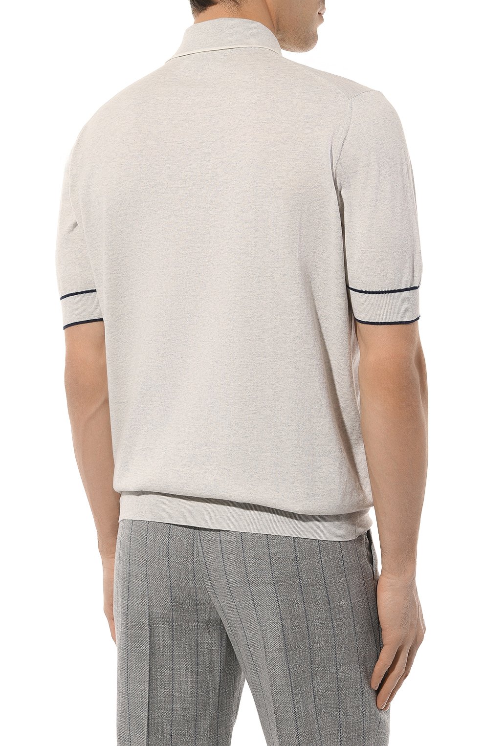 Хлопковое поло BRUNELLO CUCINELLI, арт. M29802035, фото 4