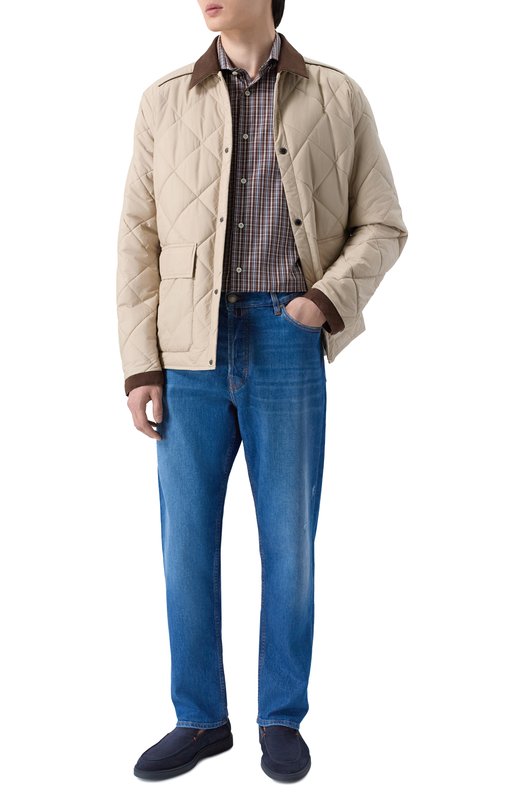 Хлопковая сорочка Giampaolo 608/TS41248 Коричневый  608/TS41248 Фото 2