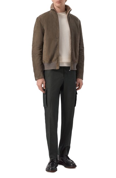 Шерстяные брюки-карго CORNELIANI, арт. 284L02/2A18111, фото 2