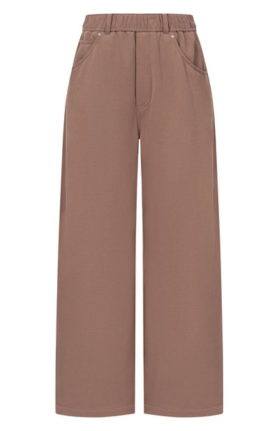 Женские хлопковые брюки BRUNELLO CUCINELLI, арт. MN05NHF499