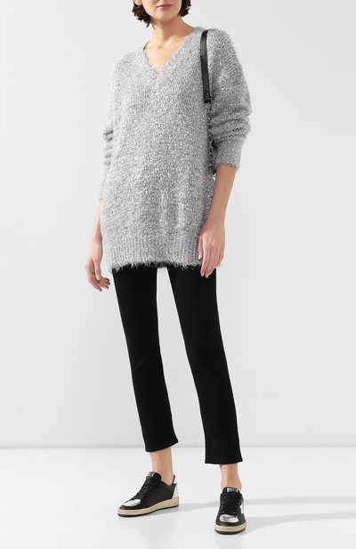 Свитер MSGM серебряного цвета по цене 41650 руб., арт. 2742MDM255 195971, фото 2 Свитер MSGM, арт. 2742MDM255 195971, фото 2