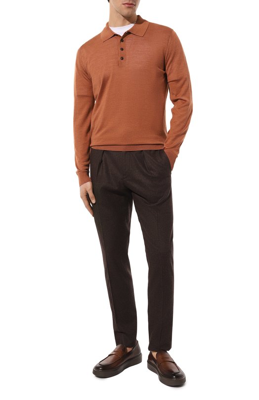 Кашемировые брюки Kiton UP1LACK0165C Коричневый  UP1LACK0165C Фото 2