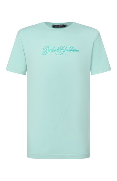 Мужская хлопковая футболка DOLCE & GABBANA, арт. G8PT1Z/G7P9K