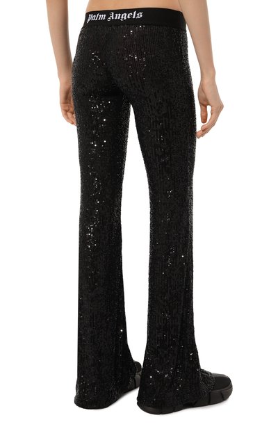 Брюки с отделкой пайетками PALM ANGELS, арт. PWCA101F24FAB003, фото 4