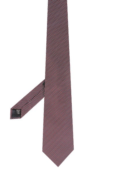 Шелковый галстук с узором ZEGNA красного цвета по цене 18350 руб., арт. Z3E26/1XW, фото 2 Шелковый галстук с узором ZEGNA, арт. Z3E26/1XW, фото 2