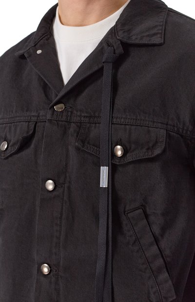 Джинсовая куртка ANN DEMEULEMEESTER черного цвета по цене 107500 руб., арт. B0012717/FA038, фото 5 Джинсовая куртка ANN DEMEULEMEESTER, арт. B0012717/FA038, фото 5
