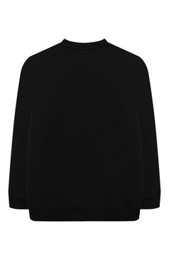 Детская хлопковый костюм BALMAIN черного цвета, арт. BU3P90 | Фото 3 (Материал внешний: Хлопок; Рукава: Длинные; Девочки Кросс-КТ: Костюмы-спорт)
