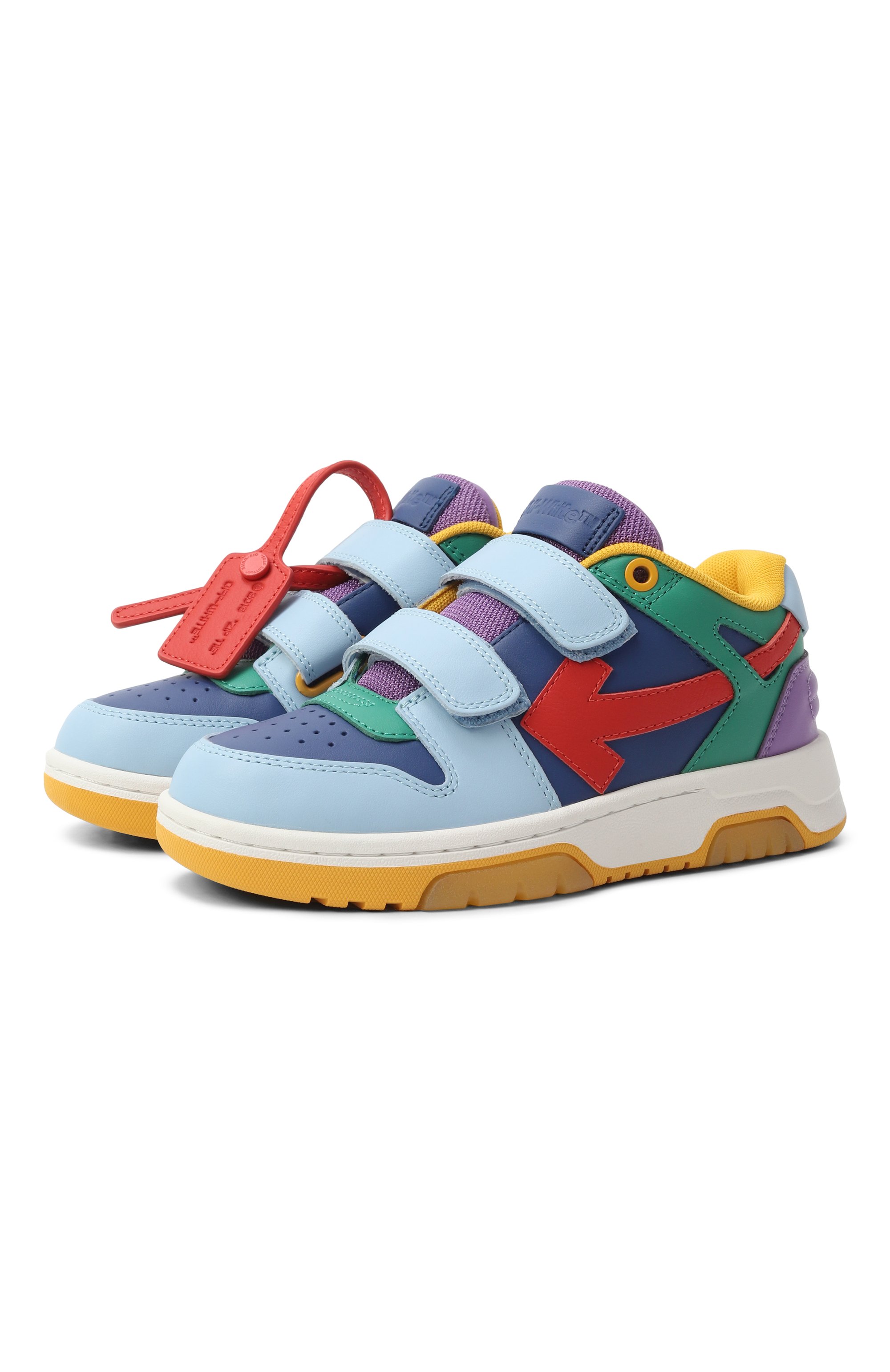 Кожаные кеды out of office straps OFF-WHITE, арт. 0BIA008F23LEA0011001/30, фото 5