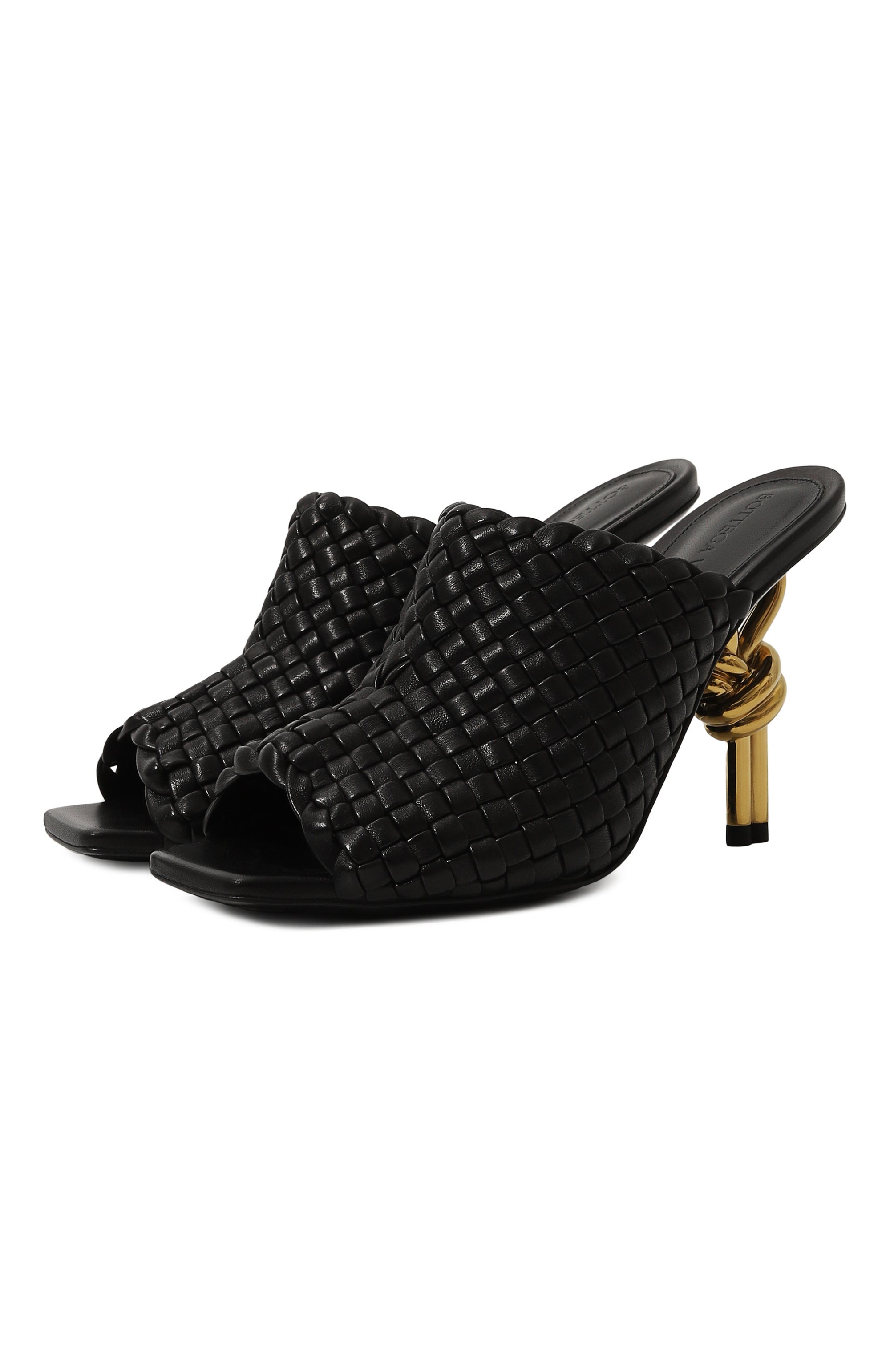 Кожаные мюли knot BOTTEGA VENETA, арт. 754143V2P50 1000, фото 1