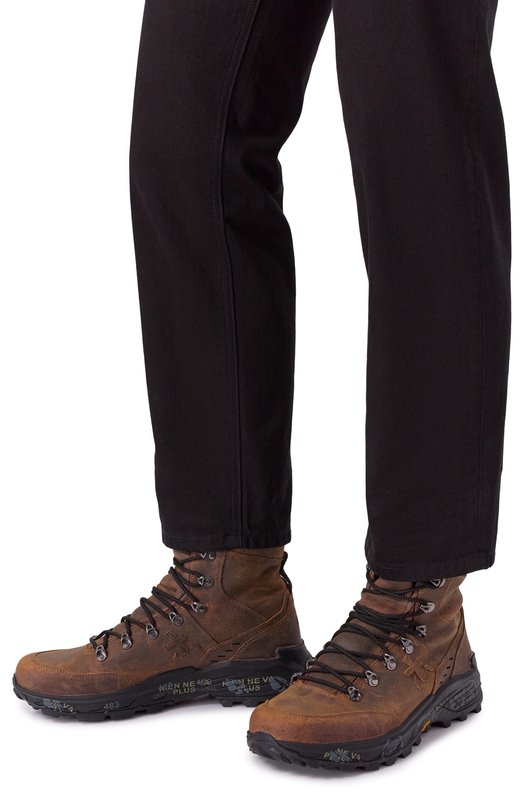 Кожаные ботинки Mid Treck Premiata MIDTRECK/VAR 441 Коричневый  MIDTRECK/VAR 441 Фото 3