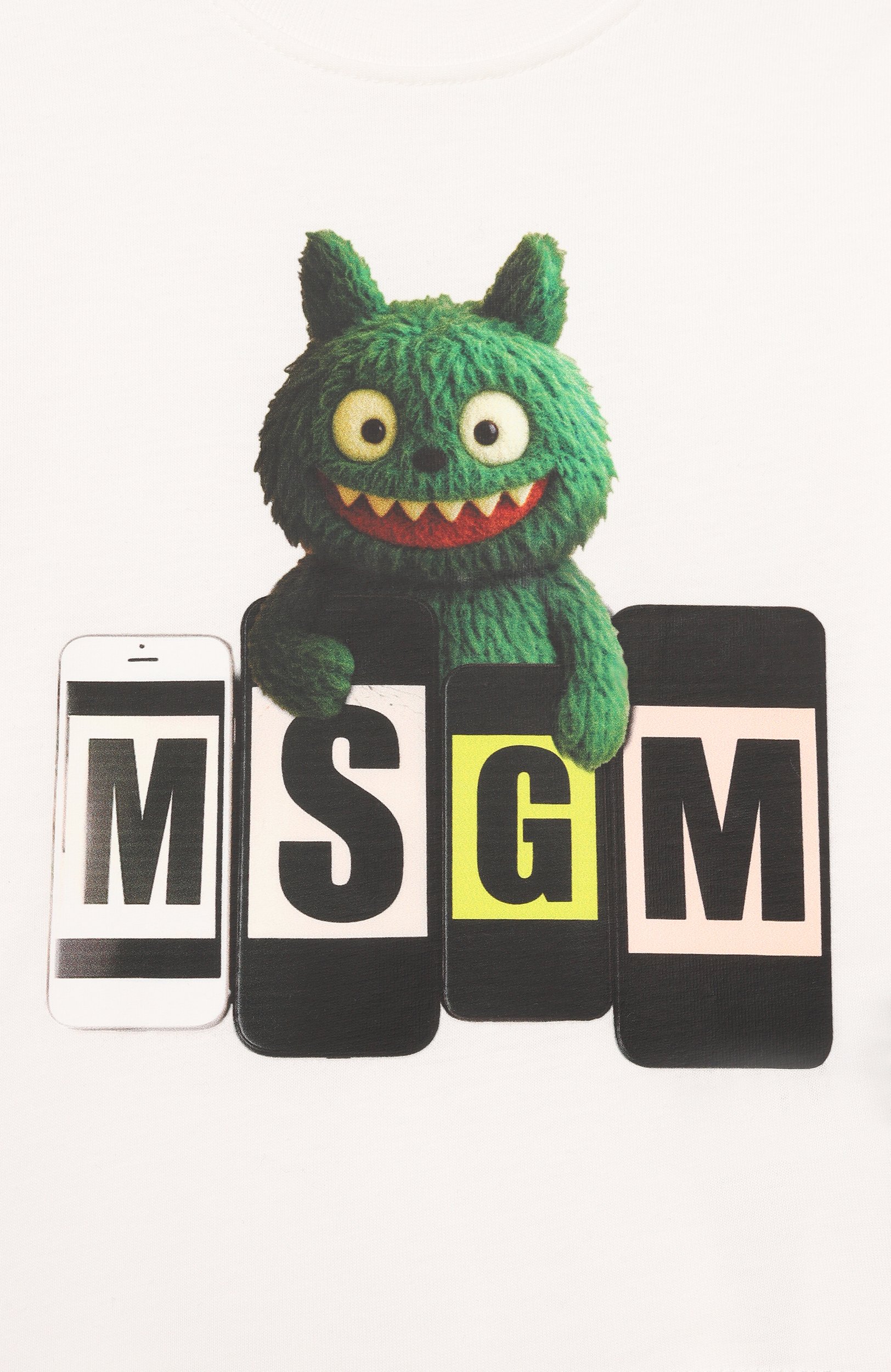 Хлопковый лонгслив MSGM KIDS, арт. F6MSNBTH338, фото 3