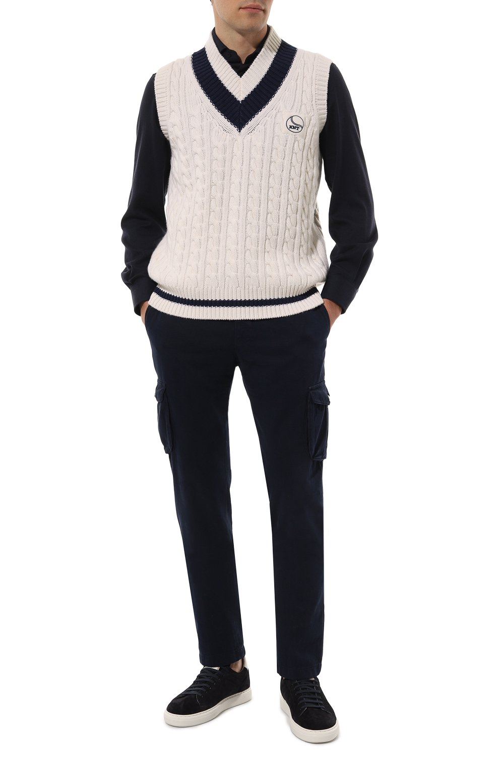 Брюки-карго из хлопка и кашемира KITON, арт. UFPPCAK0102F09, фото 2