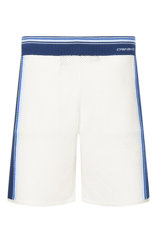 Шорты из хлопка и шерсти Casablanca M-SS26-KW-1306-01 Белый M-SS26-KW-1306-01