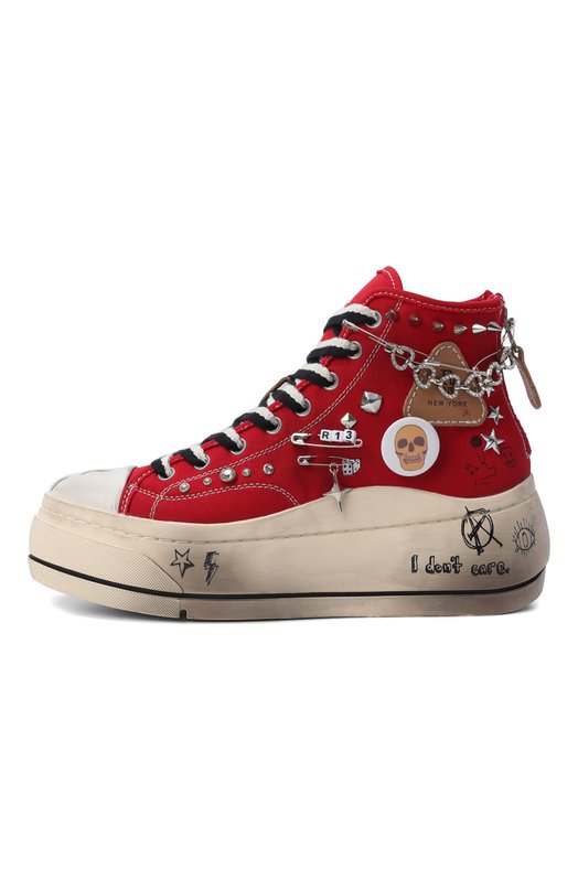 Текстильные кеды Kurt R13 R13S5029-S243W Красный  R13S5029-S243W Фото 4