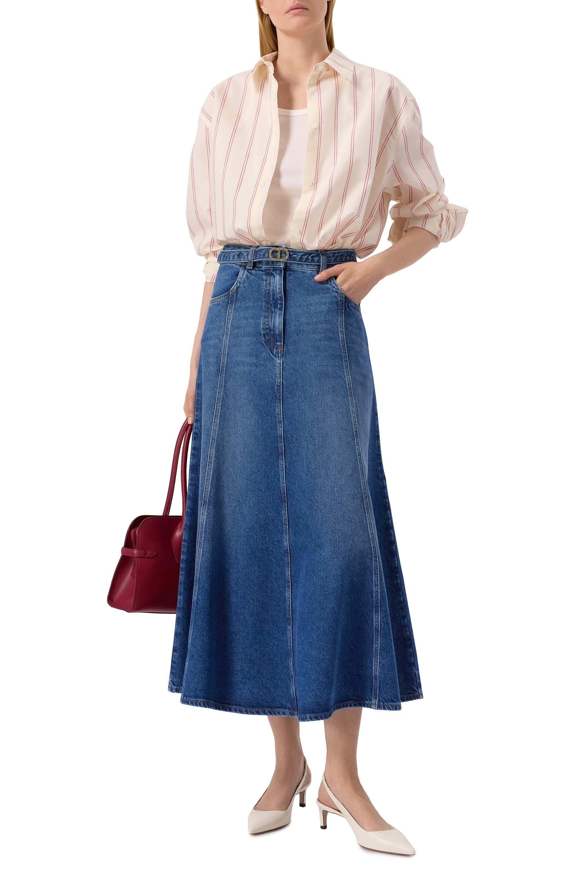 Джинсовая юбка TWINSET, арт. 251TP2570, фото 2