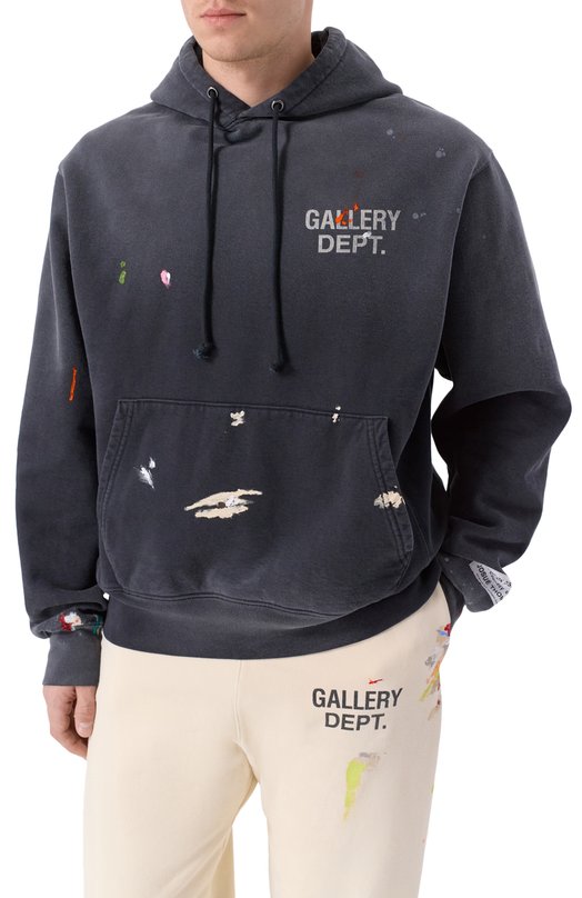 Хлопковое худи Gallery Dept. GPH-50044 Серый  GPH-50044 Фото 3