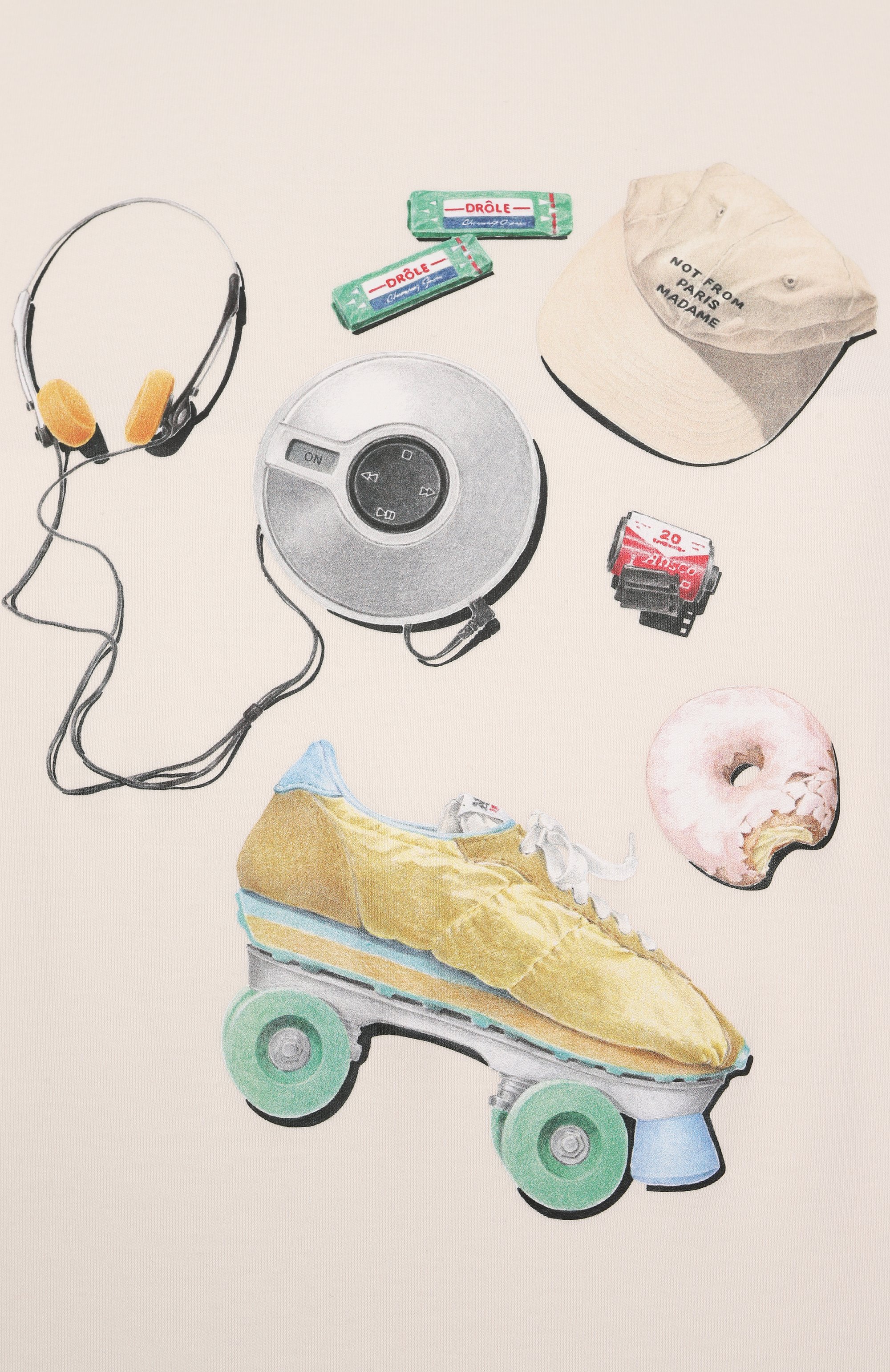 Хлопковая футболка DROLE DE MONSIEUR, арт. E-TS217-C0002-CM, фото 6