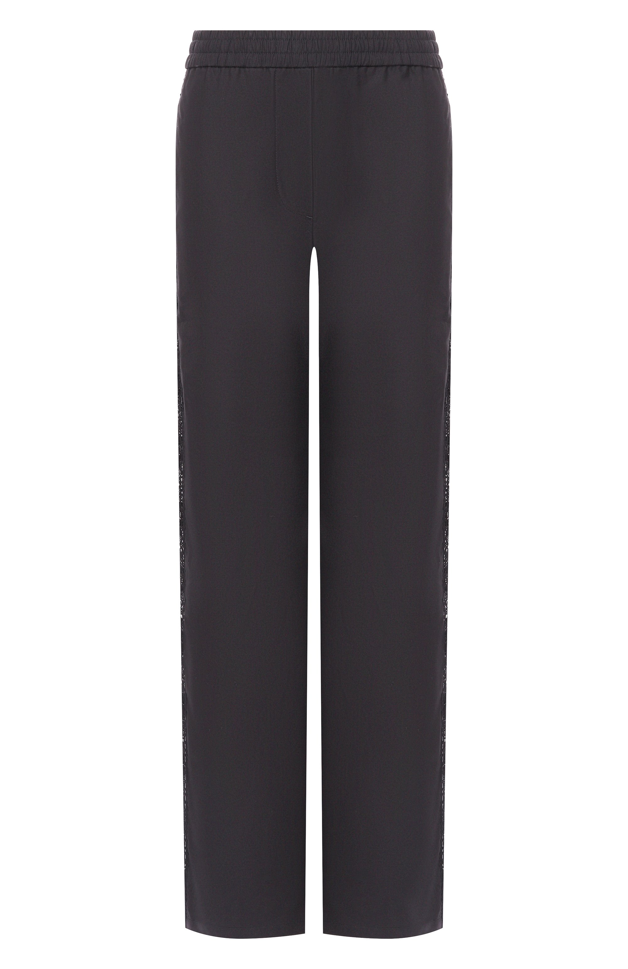 Хлопковые брюки MSGM черного цвета по цене 63850 руб., арт. 4041MDP08/267112, фото 1 Хлопковые брюки MSGM, арт. 4041MDP08/267112, фото 1