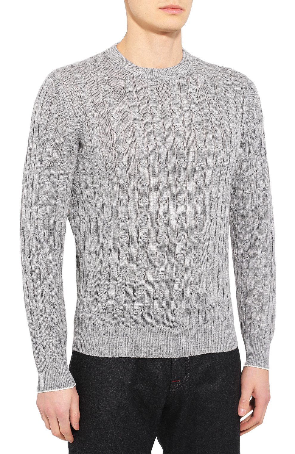 Джемпер изо льна и хлопка BRUNELLO CUCINELLI, арт. M2L76020, фото 3