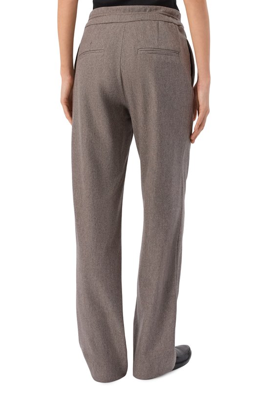 Брюки из шерсти и кашемира Loulou de Saison HARLEM Бежевый  HARLEM Фото 4