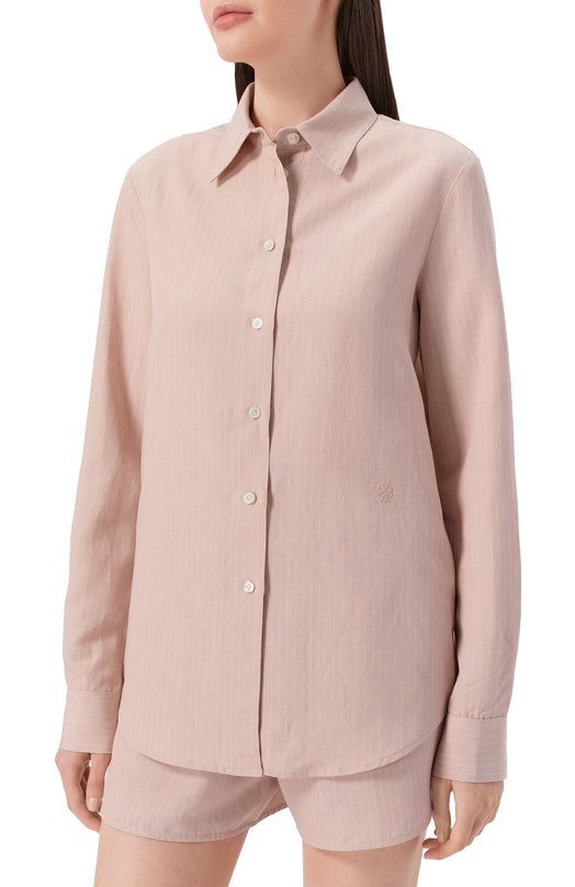 Рубашка из вискозы и льна Jacob Cohen JDM_C0076 002 T899A RW Бежевый  JDM_C0076 002 T899A RW Фото 3