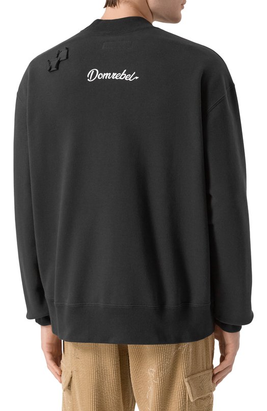 Хлопковый свитшот DOMREBEL M DIABL0 BEAR/SWEATSHIRT Серый  M DIABL0 BEAR/SWEATSHIRT Фото 4